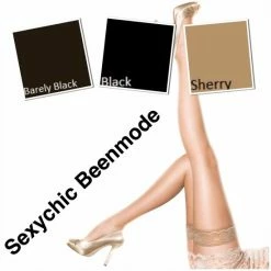 Korting 👍 Pretty Polly 10D Lace Top Hold Ups M/L Barely Black 🧨 -Beenmode Verkoop 550x550 41