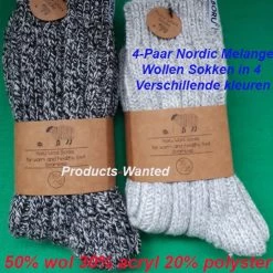 Hete verkoop 🤩 Merkloos 4-Paar Nordic Melange Wollen Sokken In 4 Verschillende Kleuren 39-42 🎁 7 Hete verkoop 🤩 Merkloos 4-Paar Nordic Melange Wollen Sokken In 4 Verschillende Kleuren 39-42 🎁 -Beenmode Verkoop 550x550 63