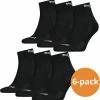 Beste Verkoop 🎉 Puma Quarter Sokken Zwart - 6 Paar Zwarte Enkelsokken - Maat 47/49 ✨ -Beenmode Verkoop 550x561
