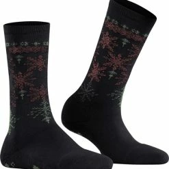 Groothandel 🎉 FALKE Joy Pad Slofsok Ademend Warm Mid High Met Patroon Organisch Duurzaam Katoen Wol Zwart Dames Sokken - Maat 39-42 😉 -Beenmode Verkoop 550x573 1