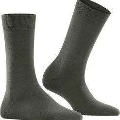 Uitgang ❤️ FALKE Softmerino Dik Halfhoog Comfortabel Zonder Motief Zacht Winter Warm Ondoorzichtig Merinowol Katoen Groen Dames Sokken - Maat 39-40 😍 -Beenmode Verkoop 550x574