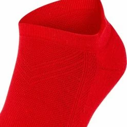 Korting ⭐ FALKE Cool Kick 👟 Sneaker 👟 Sneakersokken Versterkte 👟 Sneaker Sokken Heren Dames Zonder Motief Met Pluche Zool En Hielband Ademend Sneldrogend Rood Unisex Sokken - Maat 46-48 😀 -Beenmode Verkoop 550x585 1