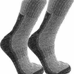 Begroting 🥰 Naft Wandelsokken | Grijs-zwart | 2 Paar | Maat 39-42 💯 -Beenmode Verkoop 550x598