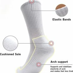Beste Pirce 👍 Trendy Sportsokken - Man - Wit - 8 Pack - Monfoot 👏 -Beenmode Verkoop 550x609 1
