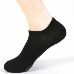 Aanbiedingen 🎉 Merkloos Sok|Sokken|Bamboe Enkelsokken/"Antislip-Hiel"|Maat 39/42/ (2 Paar) 🎁