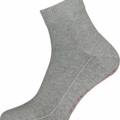 Begroting ❤️ FALKE Light Cuddle Pads Dames Huissokken - Dun - Grijs (grey Melange) - Maat: 39-42 💯