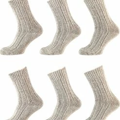 Beste deal 😍 Apollo Noorse Wollen Sokken Grijs Maat 46/48 🎁