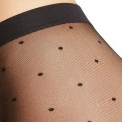 Groothandel ⌛ FALKE Dot Transparent Met Motief Fijn Elegant Matt Comfortabel Zacht Ultra Sheer 15 Denier Zwart Dames Panty - Maat M 🌟 -Beenmode Verkoop 550x659 16