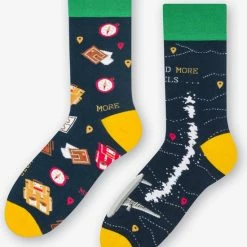 Flash-uitverkoop 🔔 More Fashion - Dames Sokken - 35/38 - 4-Pack - Photography Travel Music Books - MADE IN EU 🥰 -Beenmode Verkoop 550x664 1