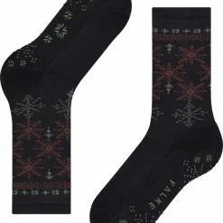Groothandel 🎉 FALKE Joy Pad Slofsok Ademend Warm Mid High Met Patroon Organisch Duurzaam Katoen Wol Zwart Dames Sokken - Maat 39-42 😉 -Beenmode Verkoop 550x667 32