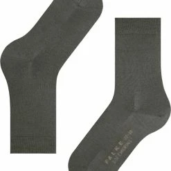 Uitgang ❤️ FALKE Softmerino Dik Halfhoog Comfortabel Zonder Motief Zacht Winter Warm Ondoorzichtig Merinowol Katoen Groen Dames Sokken - Maat 39-40 😍 -Beenmode Verkoop 550x667 5