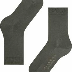 Uitgang ❤️ FALKE Softmerino Dik Halfhoog Comfortabel Zonder Motief Zacht Winter Warm Ondoorzichtig Merinowol Katoen Groen Dames Sokken - Maat 39-40 😍 -Beenmode Verkoop 550x667 6