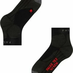 Promo 🧨 FALKE TE2 Short Tennissokken Kort Zacht Geribd Dempend Effect Vochtregulerend Gewrichtsbescherming Zonder Motief Katoen Zwart Dames Sportsokken - Maat 35-36 😍 -Beenmode Verkoop 550x668 5