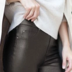 Goedkoopste ✨ Spanx 20282R Leather-Like Ankle Skinny Pant Q3-21 😉 -Beenmode Verkoop 550x687 15