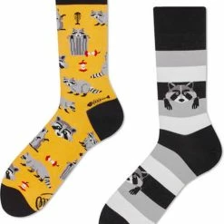Goedkoopste ✨ Many Mornings Unisex Sokken - Raccoon Bandit - Unisex - Maat: 35-38 🌟