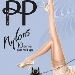 Kopen ✔️ Pretty Polly 10D Lace Top Hold Ups M/L- Sherry ❤️ -Beenmode Verkoop 550x696 1