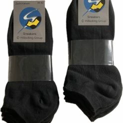 Hete verkoop ✨ Merkloos Zwarte 👟 Sneaker Sokken | 4 Paar | Multipack Unisex Maat 36/42 | Enkel Sokken | Voor Heren En Dames ✔️ -Beenmode Verkoop 550x699 4