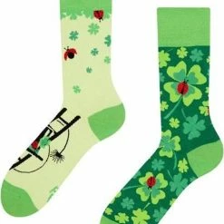 Groothandel 🤩 Good Mood Sokken - Klavertje 4 - Unisex Maat 35-38 ⭐