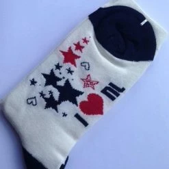 Promo 👏 Robin Ruth Set Van 2 Paar Holland Souvenir Sokken - 1 Paar Blauw En 1 Paar Roomwit - Maat 36 Tot 42 🎉 -Beenmode Verkoop 550x710