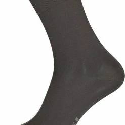 Begroting 😉 FALKE Cotton Touch Zacht Zonder Motief Zomer Elegant Fijn Hoge Kwaliteit Ondoorzichtig Mid-rise Comfortabel Katoen Grijs Dames Sokken - Maat 35-38 🎁