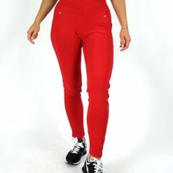 Hete verkoop ⌛ Merkloos Dames Tregging Isabella M/L - Rood - Luxe & Comfort - Hoge Taille 💯 -Beenmode Verkoop 550x733 10