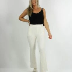 Begroting 👏 Merkloos Dames Flair Tregging Nina XL/XXL - Licht Beige - Luxe & Comfort - Hoge Taille ✔️ -Beenmode Verkoop 550x733 16