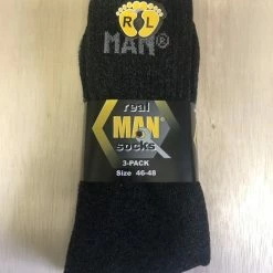 Beste Pirce 🎁 Merkloos Mouline Sokken 3 Paar Blauw/Grijs/Zwart Maat 46-48 🧨