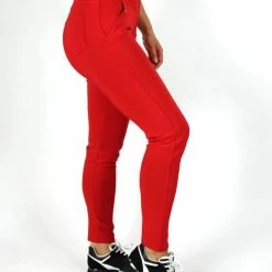 Hete verkoop ⌛ Merkloos Dames Tregging Isabella M/L - Rood - Luxe & Comfort - Hoge Taille 💯 -Beenmode Verkoop 550x733 9