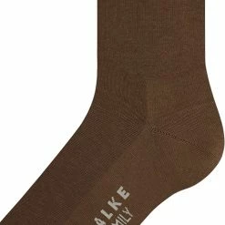 Kopen ✨ FALKE Family Grondstofvriendelijk Zacht Zonder Motief Duurzaam Ondoorzichtig Mid-rise Duurzaam Katoen Bruin Dames Sokken - Maat 39-42 ✨ -Beenmode Verkoop 550x750 3