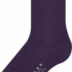 Coupon ⌛ FALKE Cosy Wool Zonder Motief Zacht Dik Winter Warm Ondoorzichtig Halfhoog Comfortabel Merinowol Kasjmier Paars Dames Sokken - Maat 39-42 🛒 -Beenmode Verkoop 550x752