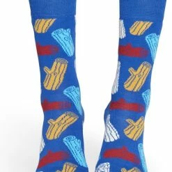 Korting 😍 Happy 🧦 Socks Logs Sokken - Blauw - Maat 36-40 👏 -Beenmode Verkoop 550x776 2