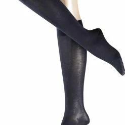 Gloednieuw ⌛ FALKE CottonTouch Dames Kniekous 47632 6379 Dark Navy 39-42 👏