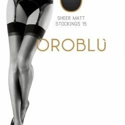 Beste Verkoop 🎉 Oroblu Bas Lycia 15 Kousen - Kleur Zwart - Maat M 🌟 -Beenmode Verkoop 550x808 1