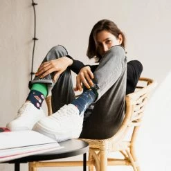 Flash-uitverkoop 🔔 More Fashion - Dames Sokken - 35/38 - 4-Pack - Photography Travel Music Books - MADE IN EU 🥰 -Beenmode Verkoop 550x824 2