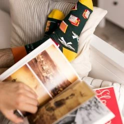 Flash-uitverkoop 🔔 More Fashion - Dames Sokken - 35/38 - 4-Pack - Photography Travel Music Books - MADE IN EU 🥰 -Beenmode Verkoop 550x825 4